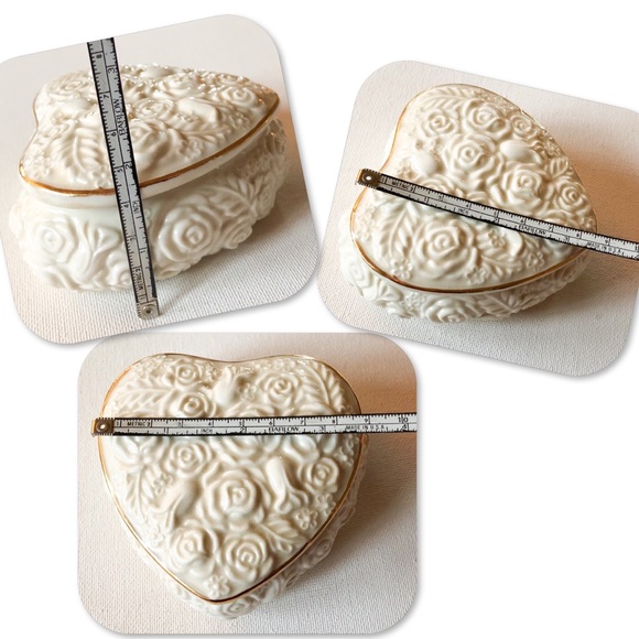 Floral Heart Trinket Jewelry Box - Picture 5 of 6